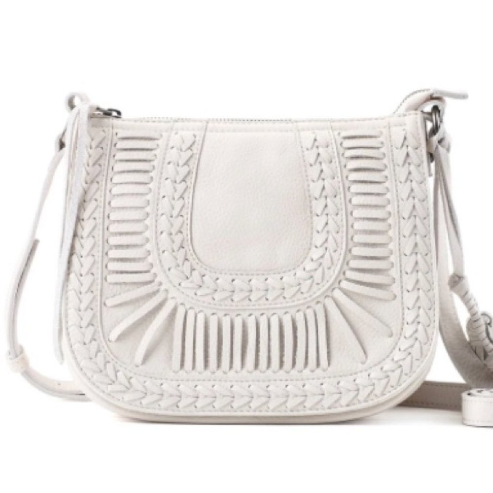 The Sak Women's White Canyon Saddle Bag By Collective